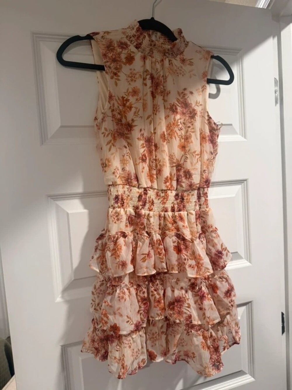 Ruffled mini dress